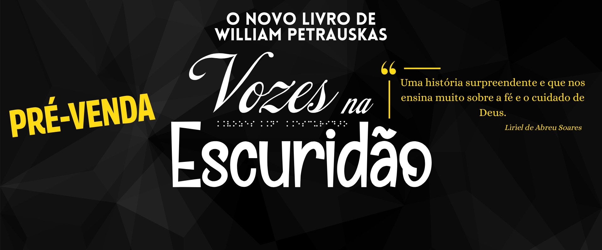 Banner Promocional Louva a Deus Edições